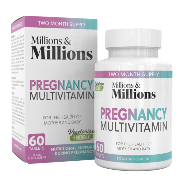 Millions & Millions Pregnancy Multi Vitamins & Minerals (Box) 8 x 60 Tabs - Out of Date